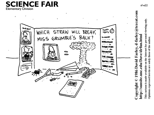 Which straw will break Miss Grumble's back?