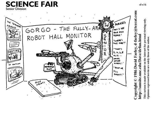 Gorgo - the fully-armed robot hall monitor